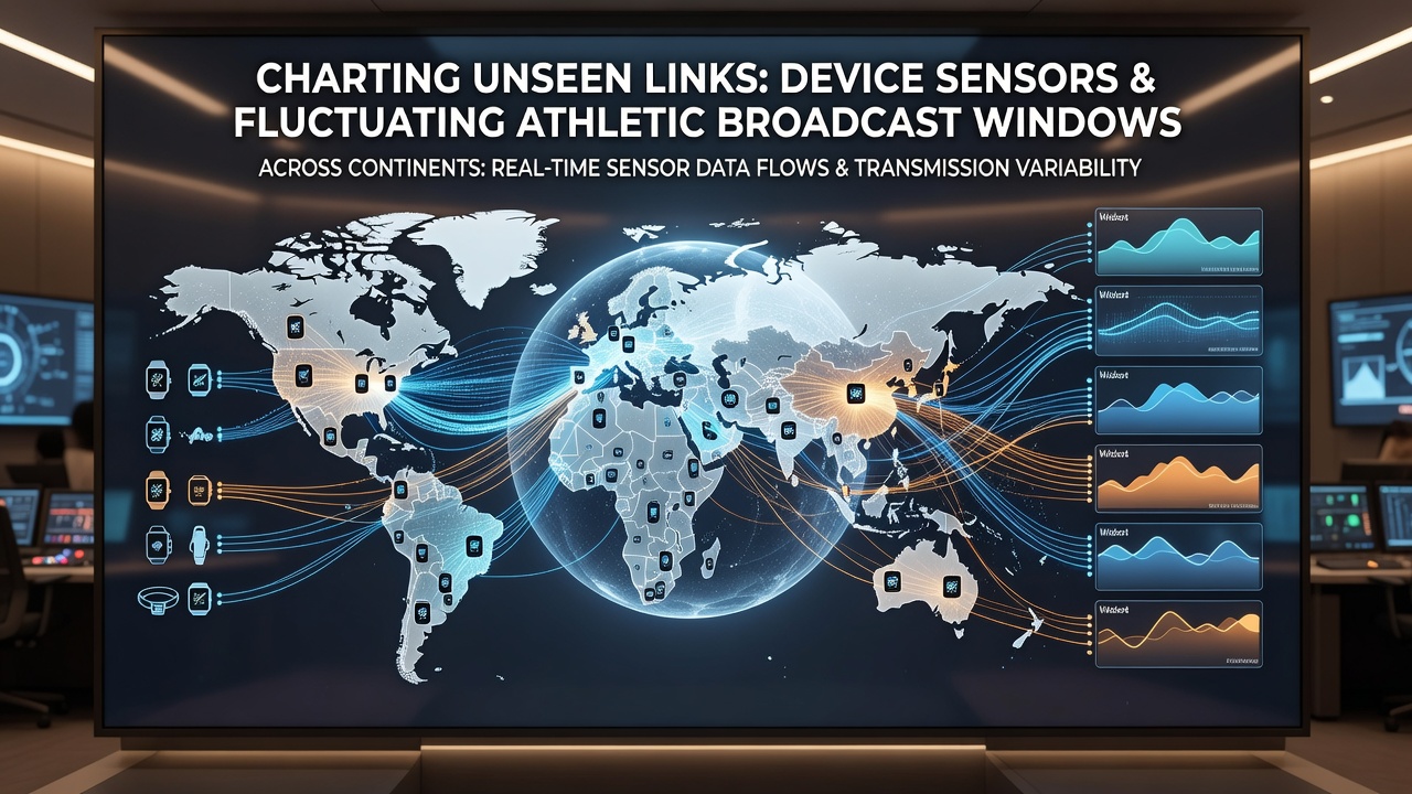 Map overlay displaying sensor activity clusters and corresponding broadcast window adjustments across continents