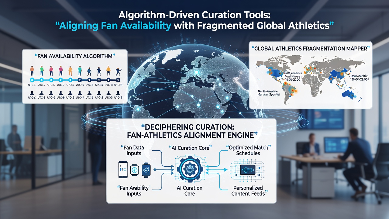Dashboard view of personalized sports viewing recommendations with time zone adjustments
