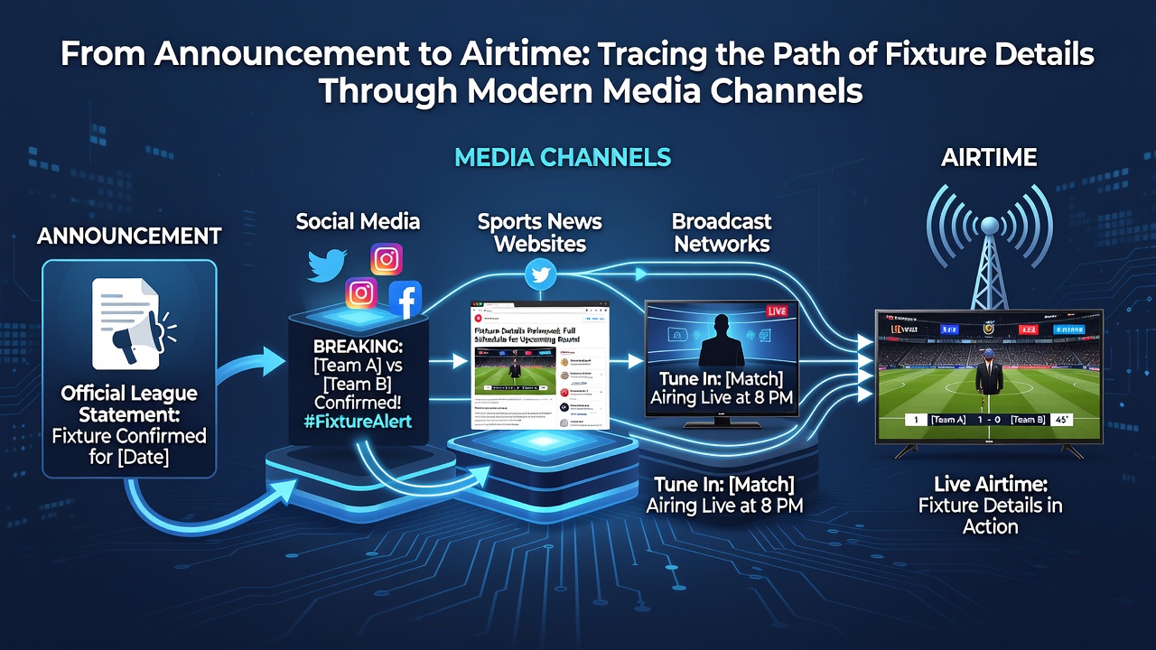 Media teams updating digital schedules and broadcast grids after fixture confirmations