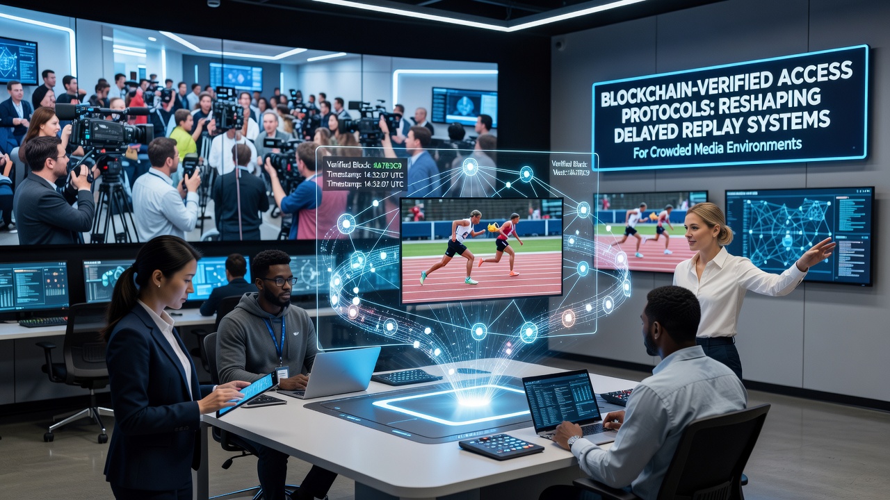 Blockchain nodes verifying access to sports replay archives in a media distribution network